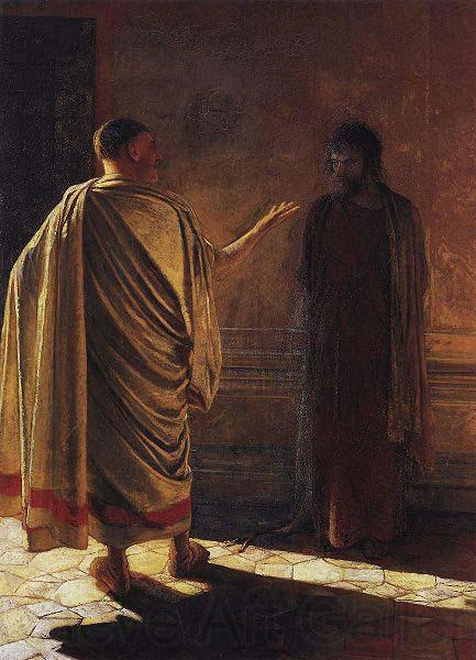 Nikolai Ge Quod Est Veritas Christ and Pilate